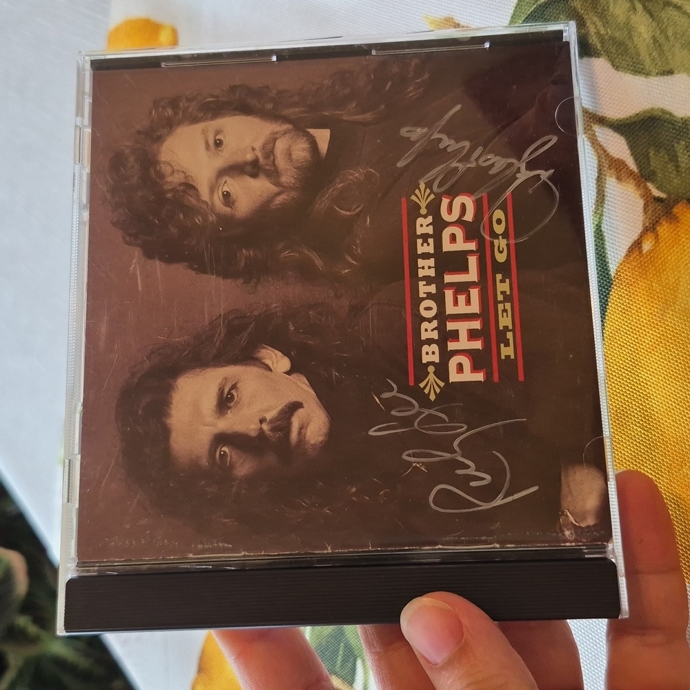 AUTOGRAPHED Brother Phelps, Let Go CD, Collectible Vintage 1990s Country Music